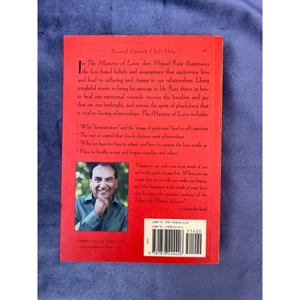 The Mastery‎ of Love Don Miguel Ruiz Paperback Book Self Help Spirituality Used